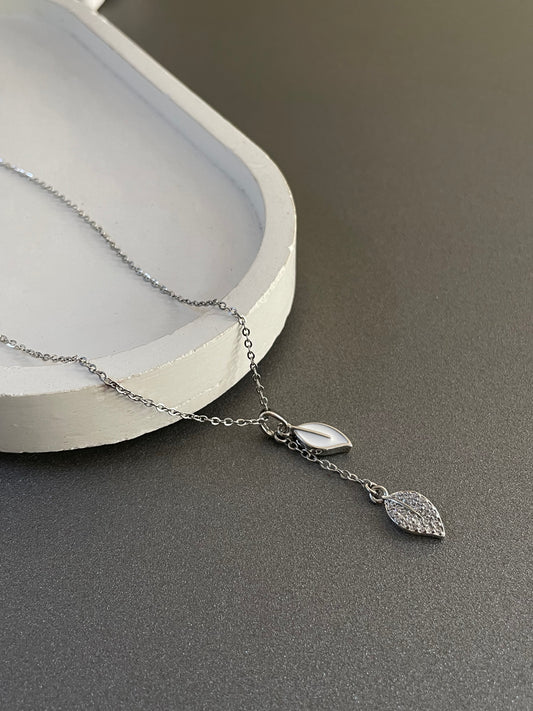 Silver Floral Petal Chain