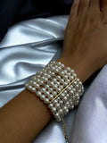Pearly Layered Wrap Bracelet