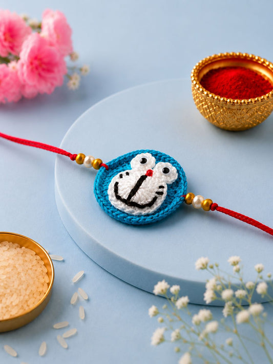 Doraemon Crochet Rakhi