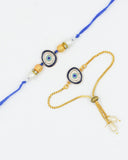 Blessed Gaze Bhaiya Bhabhi Rakhi Combo