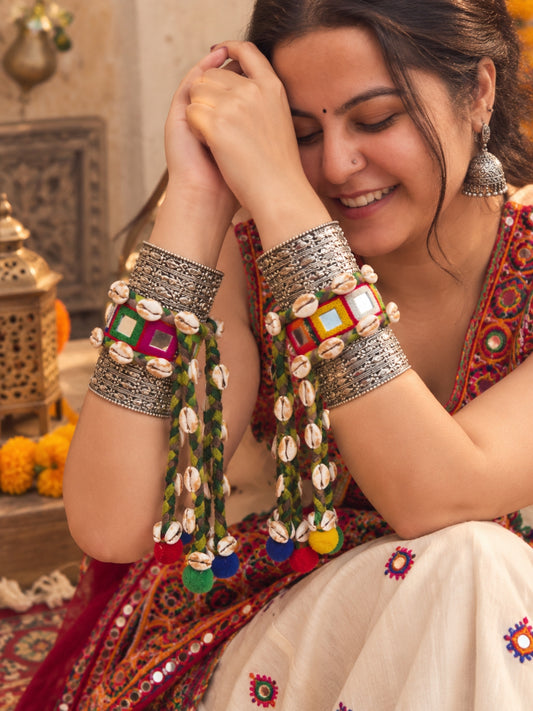 Rang Mahal Cowrie Cuff Bracelet