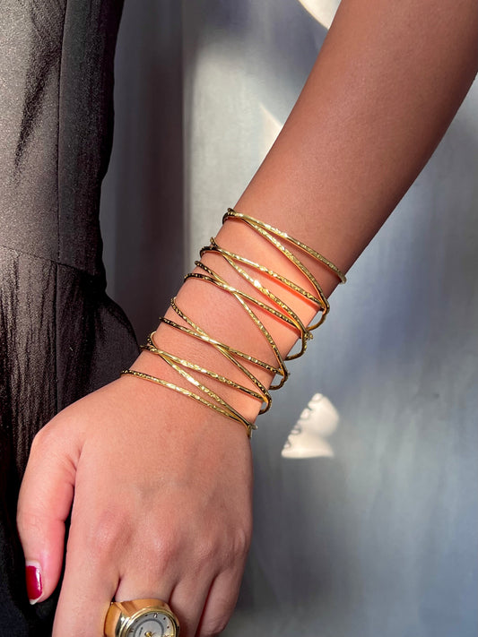 Golden Ripple Bracelet