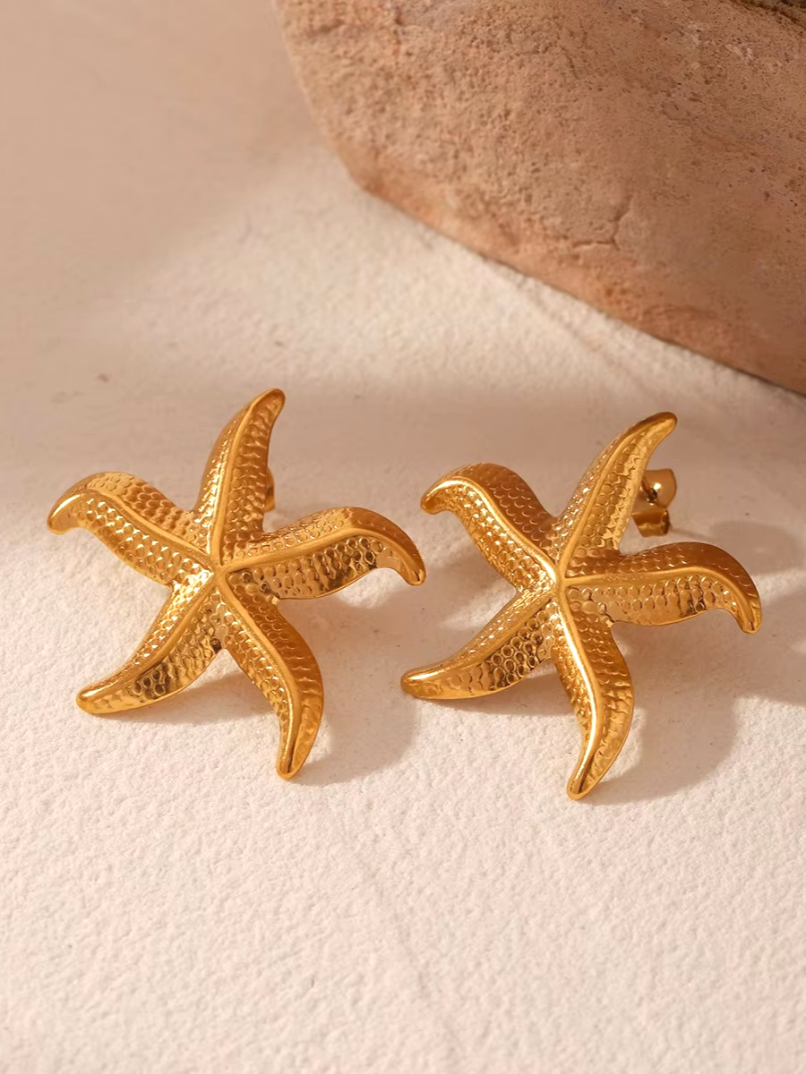 Golden Starry Studs