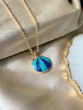 Blue Sea Shell Chain