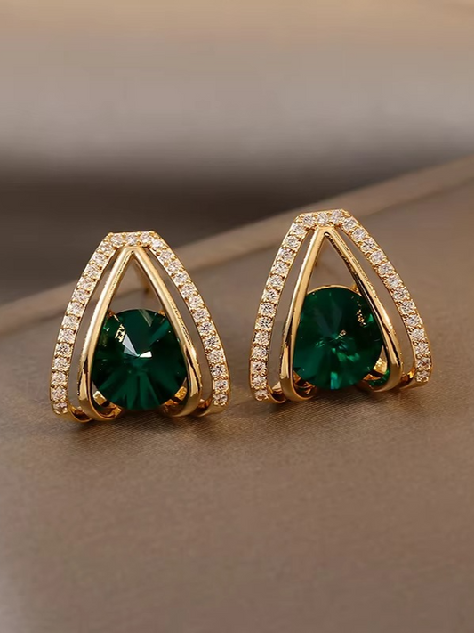 Mystic Emerald Earrings
