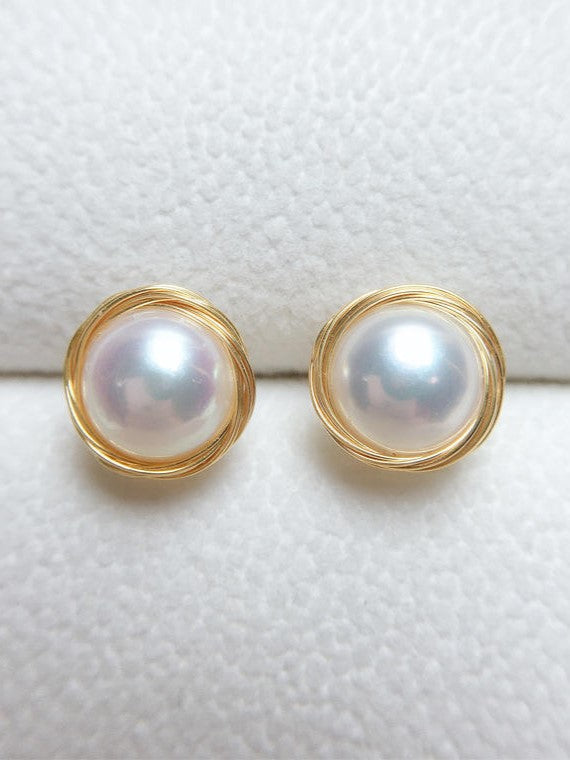 Vintage Pearl Studs