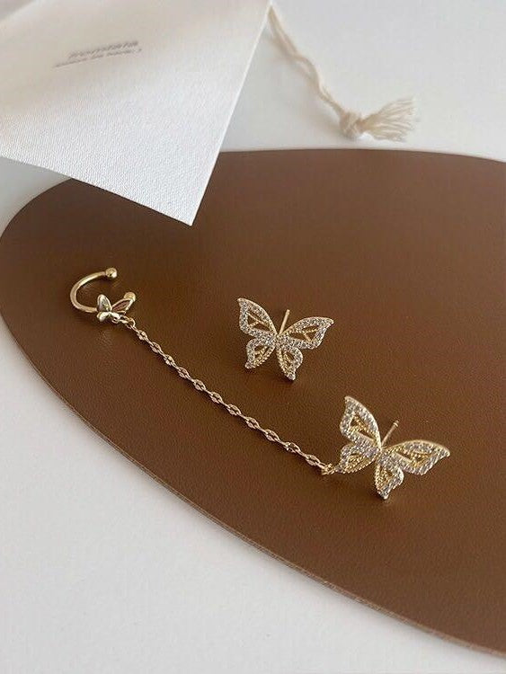 Chainlink Butterfly Earcuff