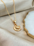 Golden Moon Heart Chain