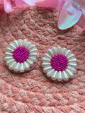 Phool Stud Beaded Earrings