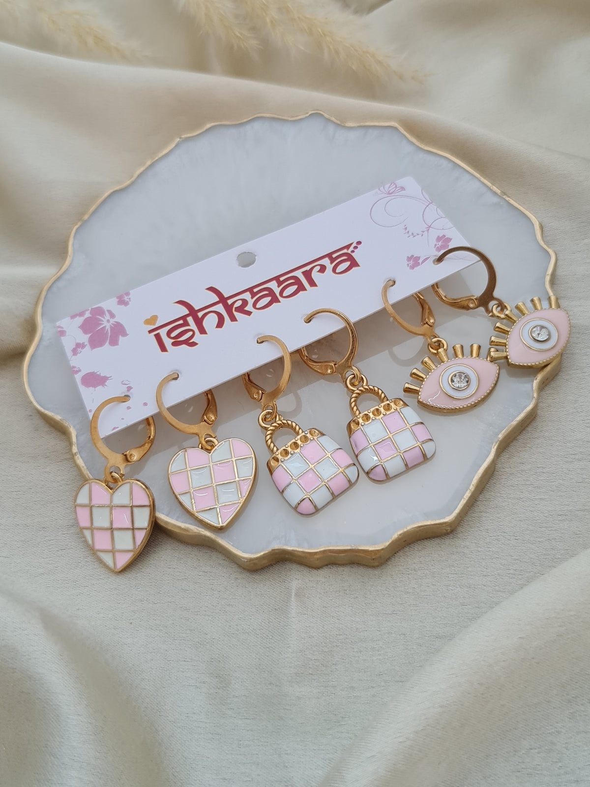 Blush Pink Hoops Combo