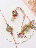 Multi Beads Bhaiya Bhabhi Rakhi Combo
