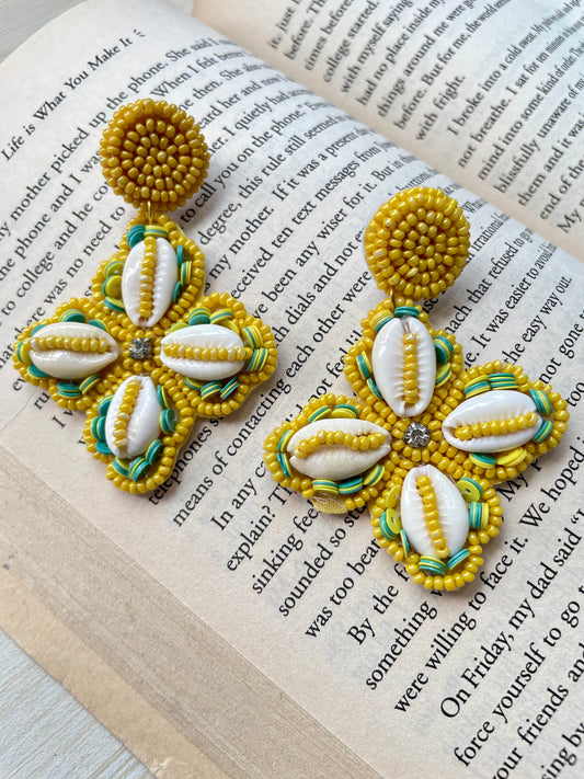 Geetika Shell Beaded Earrings