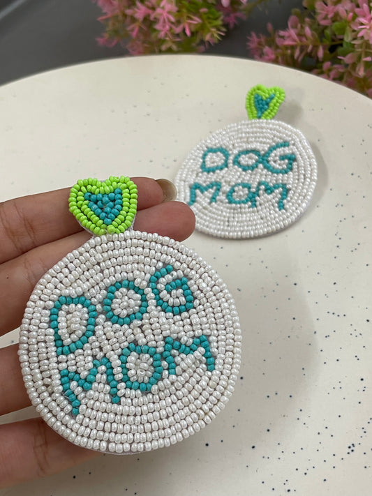 Dog Mom Beaded Earrings