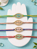 Set Of 4 Star & Evil Eye Rakhi Combo