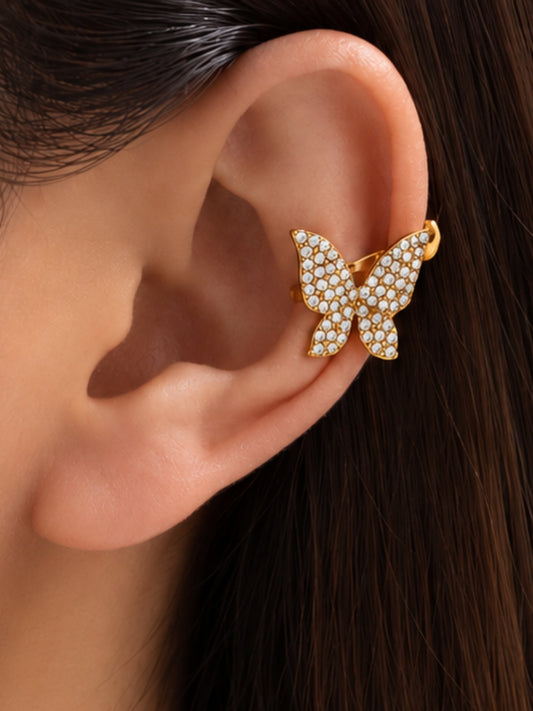 Butterfly Crystal Earcuff
