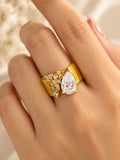 Royal Teardrop Ring