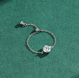 Gem Circle Chain Ring