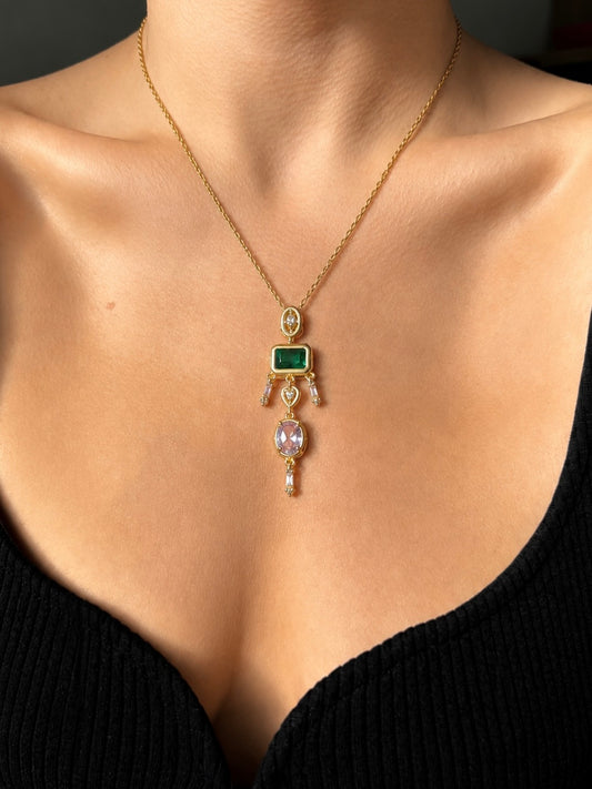 Regal Gemstone Necklace