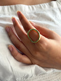 Three Tone Spark Ring