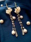 Pearl Flora Earrings
