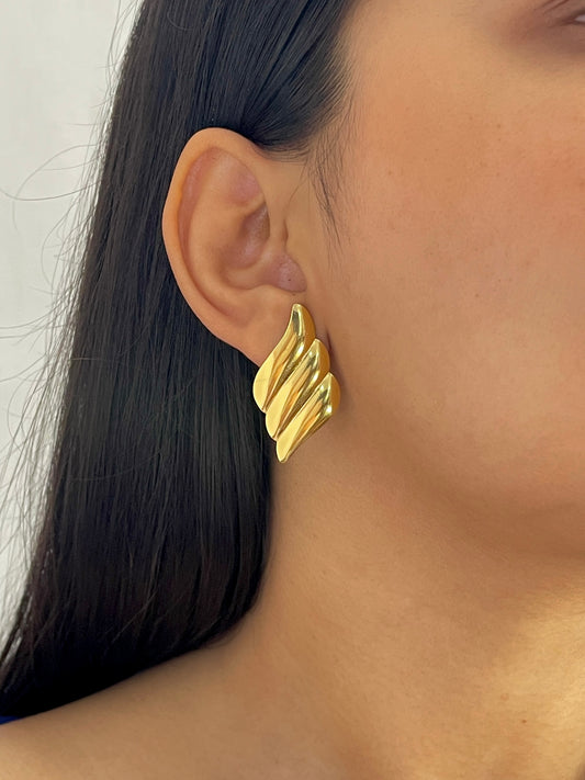 Golden Flame Earrings