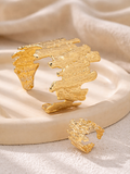 Golden Armour Cuff Ring Set