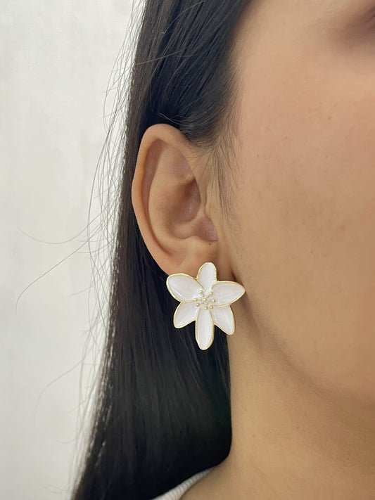 Frosted Petal Earrings