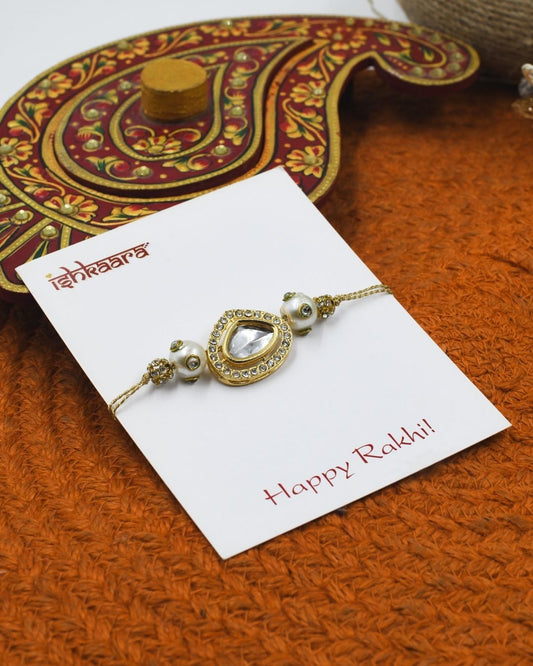 Pearl Kundan Rakhi
