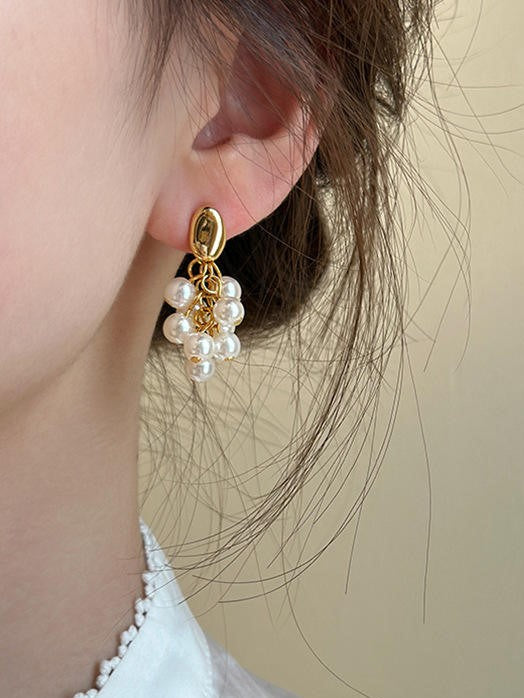 Pearl Tassel Earrings