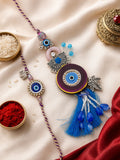 Evil Eye Tassel Bhaiya Bhabhi Rakhi Combo
