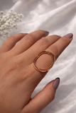 Three Tone Spark Ring