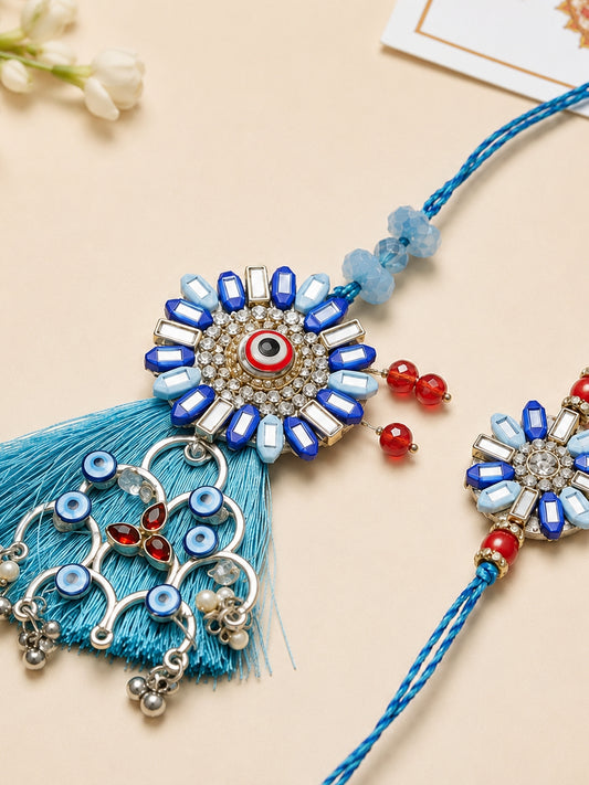 Neel Suraksha Bhaiya Bhabhi Rakhi Combo