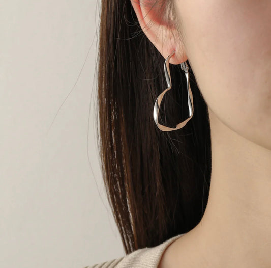 Adorable Heart  Hoop Earrings