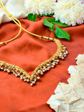 South Indian Pearl Ghungroo Necklace Set