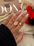 Quiet Bloom Ring Stack