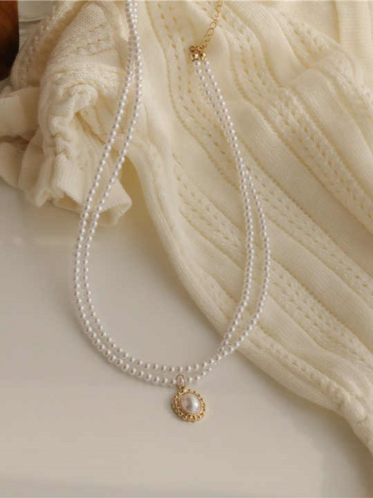 Pearl Double Layered Chain