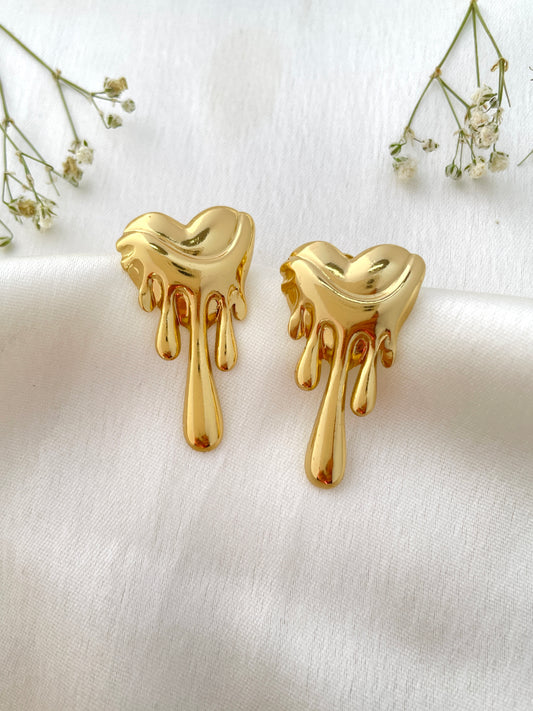 Heart Drip Earrings