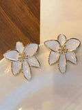 Frosted Petal Earrings