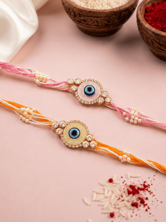 Set of 2 Shubh Drishti Rakhi Combo