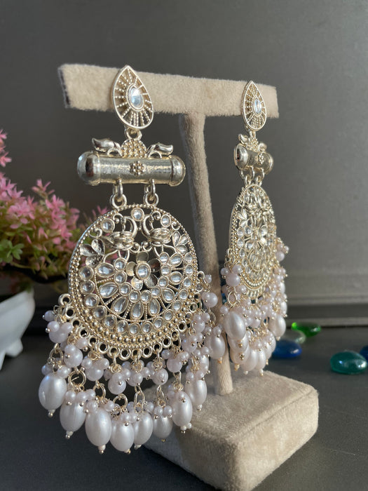 Kundan Silver Earrings 2025