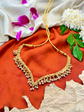 South Indian Pearl Ghungroo Necklace Set