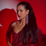 Royal Ruby Drop Earrings