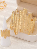 Golden Armour Cuff Ring Set