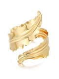 Wavy Leaf Cuff Bracelet