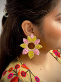 Falak Ka Phool Beaded Earrings