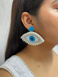 Nazar Raksha Beaded Earrings
