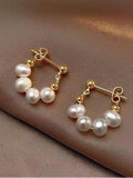 Pearl Chain Earrings