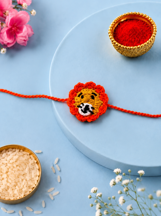 Little Lion Crochet Rakhi