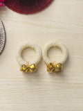 Pearl Ghungroo Aarti Ring Pair