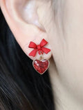 Romantic Bow Drop Earrings